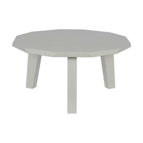 Twelve borovi fenyő konferencia asztal beton mintával, ⌀ 60 cm - WOOOD