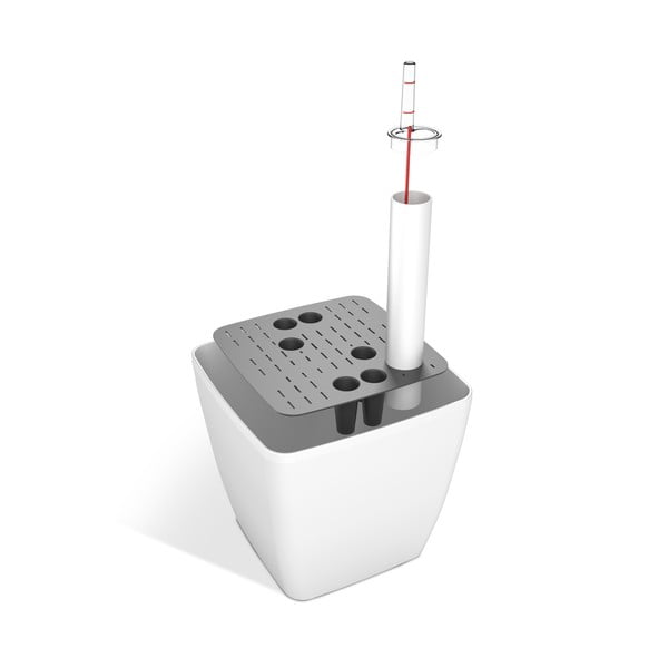 Quadrato antracitszürke önöntöző kaspó, 18 x 18 cm - Flower Lover-image-3