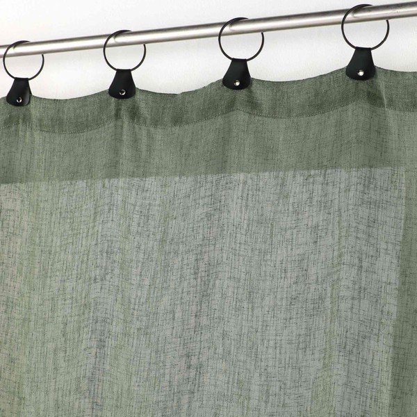 Khaki átlátszó függöny 140x240 cm Linka – douceur d'intérieur-image-1