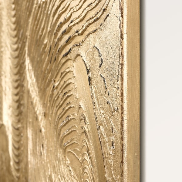 Kézzel festett kép 88x118 cm Metallic Champagne – Malerifabrikken-image-2