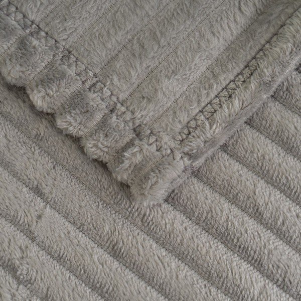 Szürke mikroplüss takaró 130x160 cm Fur Velvet – Casa Selección-image-1