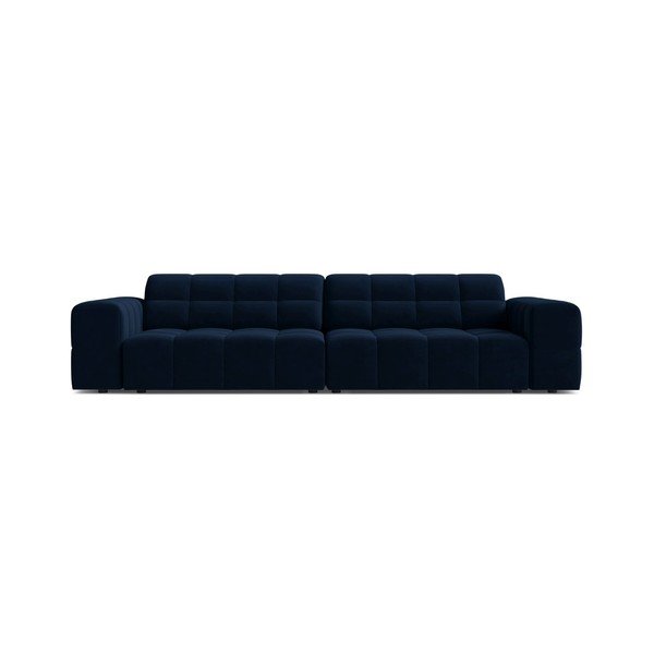 Sötétkék bársony kanapé 252 cm Chicago – Cosmopolitan Design