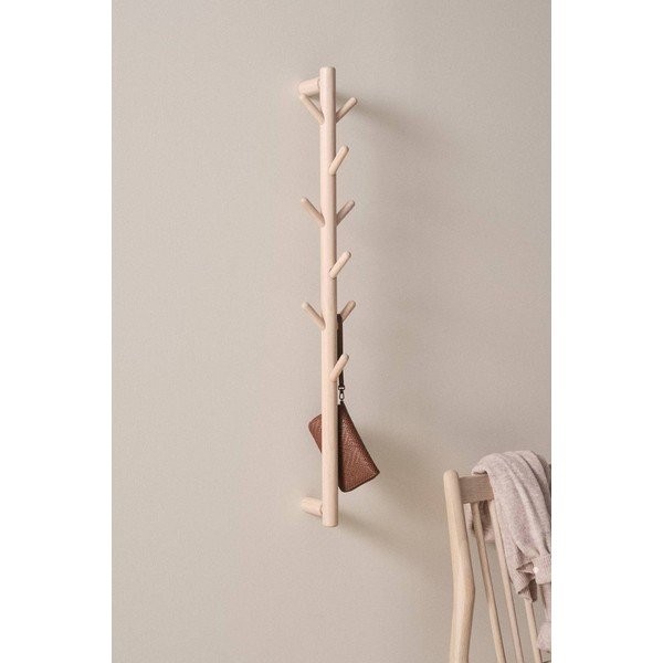 Világos natúr színű borovi fenyő fali fogas 21 cm Eddison – Jotex-image-1