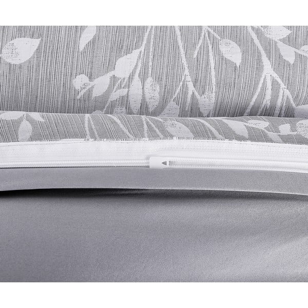 Szürke egyszemélyes jacquard ágyneműhuzat 140x200 cm Boston – My House-image-3