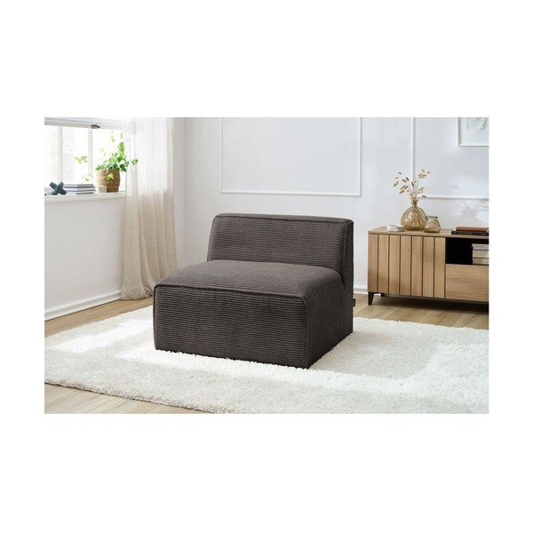 Barna kordbársony kanapé modul (középső rész) Megeve – Bobochic Paris-image-1