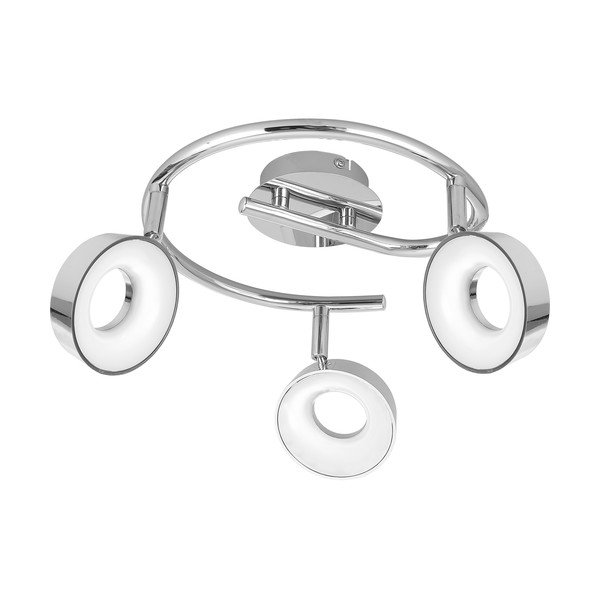 Fényes ezüstszínű LED mennyezeti lámpa 40x40 cm Isla – Candellux Lighting-image-2