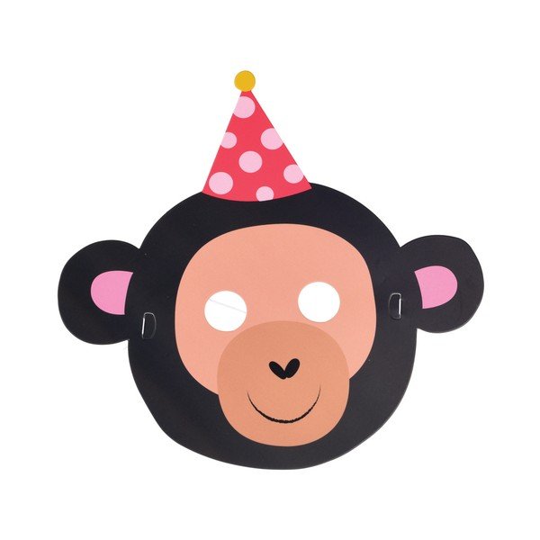 Party 6 db-os papírmaszk szett - Rex London-image-2