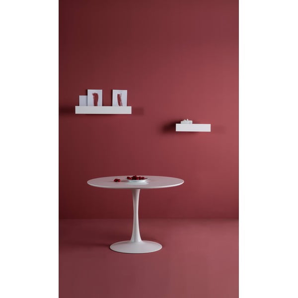 Oda fehér kerek étkezőasztal, ⌀ 110 cm - Marckeric-image-2