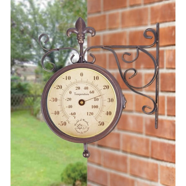 Rustic falióra hőmérővel - Esschert Design-image-2