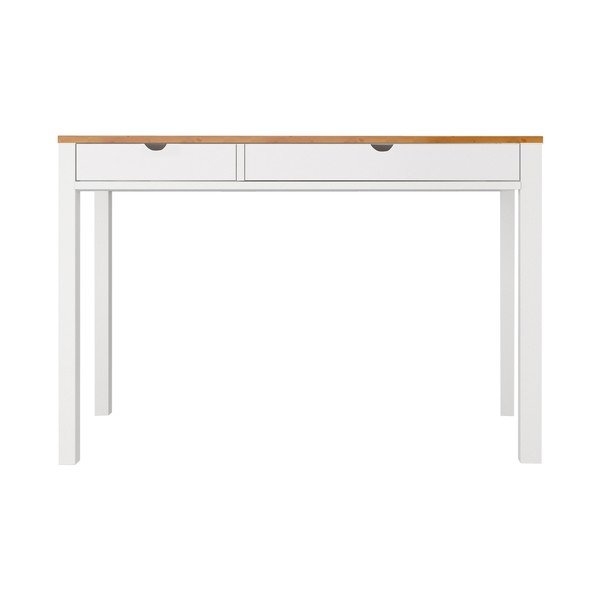 Gava fehér-barna íróasztal borovi fenyőből, hosszúság 120 cm - Støraa-image-2