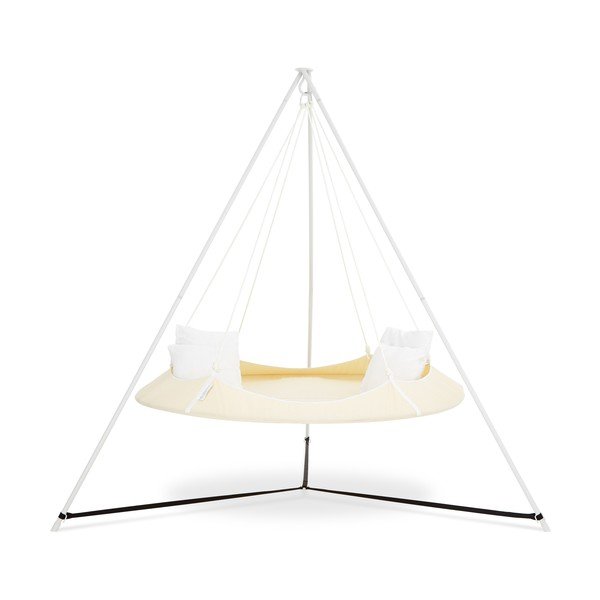 Krémszínű kerti hinta állvánnyal - Hangout Pod-image-1