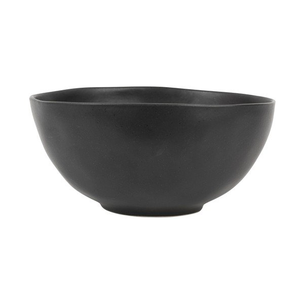 Fekete agyagkerámia tál ø 26 cm Ingrid – Côté Table