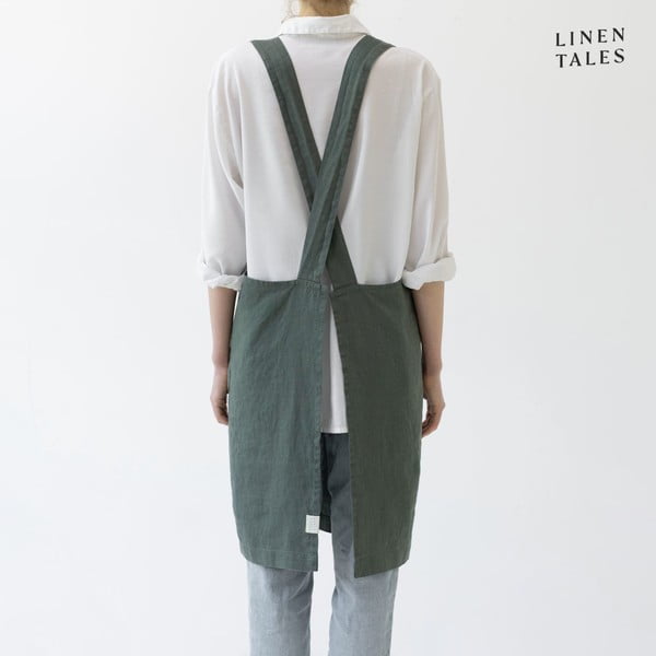 Len kötény Crossback – Linen Tales-image-2