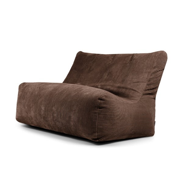 Sötétbarna kordbársony babzsákfotel Sofa Seat Lounge – SLOWDOWN