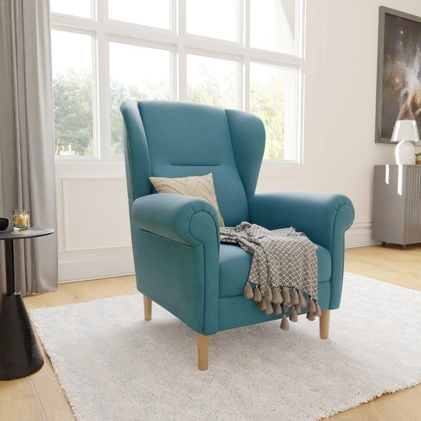 Türkiz füles fotel Swan – Ropez-image-3