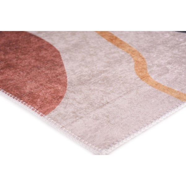 Kék-krémszínű mosható futószőnyeg 80x200 cm – Vitaus-image-2