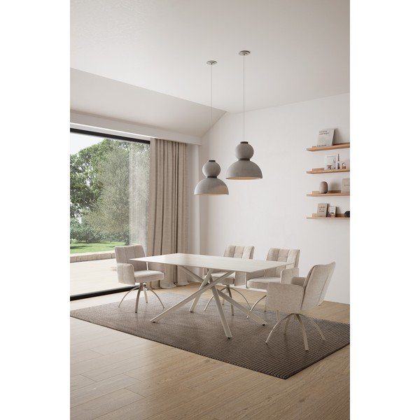 Étkezőasztal kerámia asztallappal 90x180 cm Talia – Marckeric-image-1