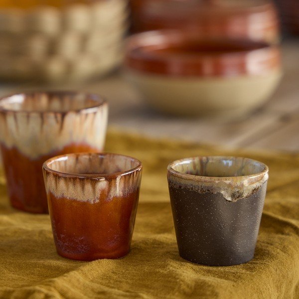 Sötétbarna kőedény eszpresszó csésze 70 ml Poterie – Casafina-image-1