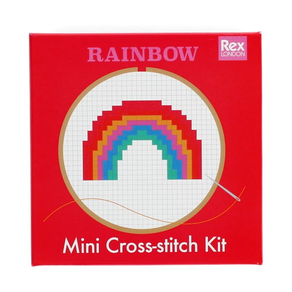 Kreatív készlet Cross-stitch Kit Rainbow – Rex London