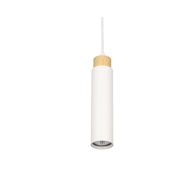 Fehér-natúr színű függőlámpa fém búrával Claro – Candellux Lighting-image-2