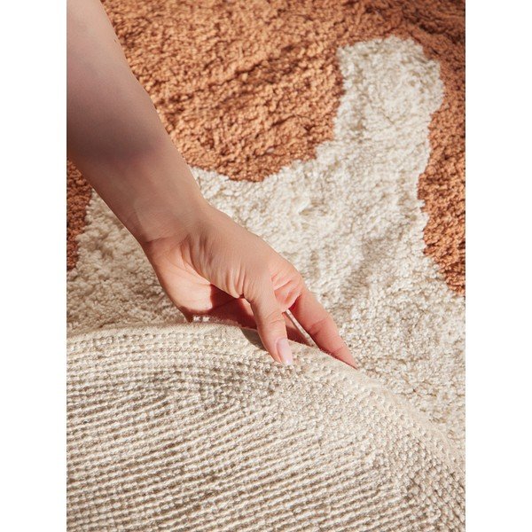 Narancssárga-krémszínű mosható-kézi szövésű pamut gyerek szőnyeg 140x200 cm Snuggle Doro – Hanse Home-image-4