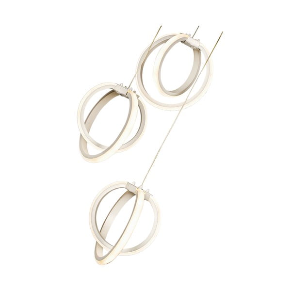 Fehér fém LED függőlámpa ø 20 cm Sezen – Squid Lighting-image-3