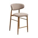 Bézs-natúr színű kárpitozott bárszék (ülésmagasság 65 cm) Levanto – House Nordic