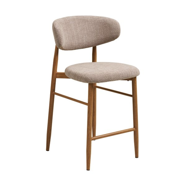 Bézs-natúr színű kárpitozott bárszék (ülésmagasság 65 cm) Levanto – House Nordic