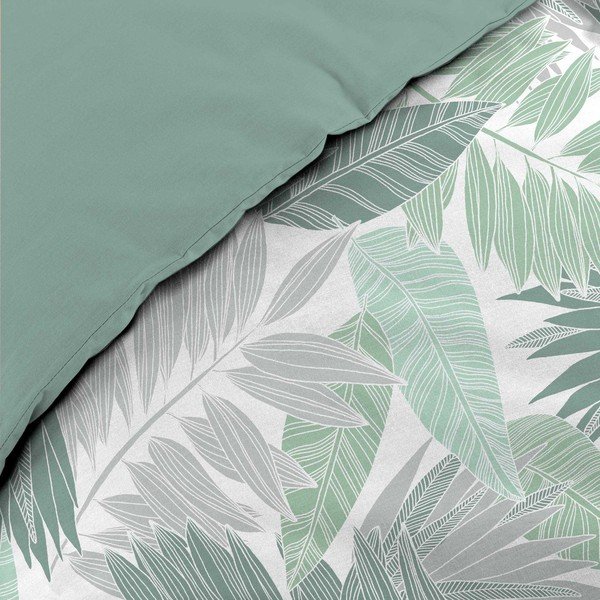 Zöld kétszemélyes-hosszabbított mikroflanel ágyneműhuzat 240x220 cm Epicea – douceur d'intérieur-image-3