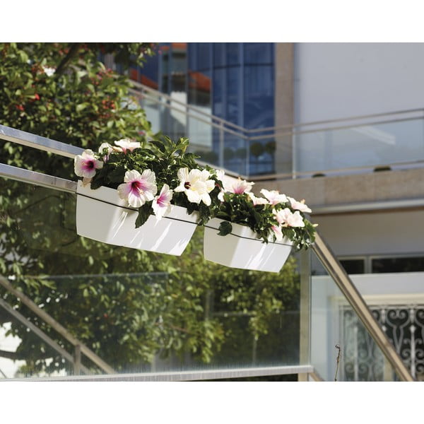 Újrahasznosított műanyag önöntözős láda 50 cm Capri – Artevasi-image-1