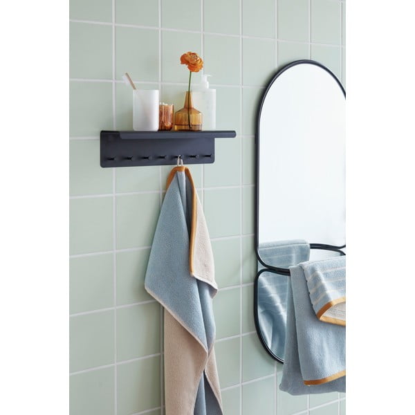 Bow fekete fém fali fogas - Hübsch-image-1