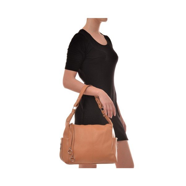 Claudia konyak barna bőr kézitáska - Mangotti Bags-image-1