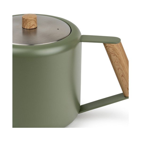 Zöld rozsdamentes acél teáskanna 1,1 l Duet Boston – Bredemeijer-image-3