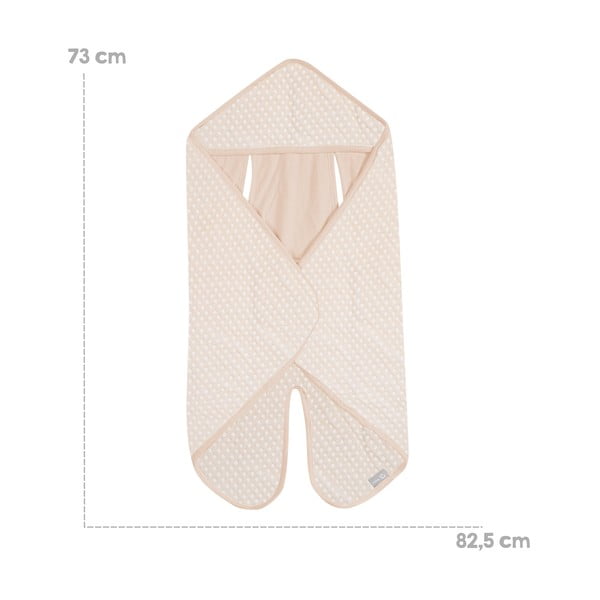 Bézs pamut babatakaró autósülésbe 73x82,5 cm Frosty Almond – Roba-image-1