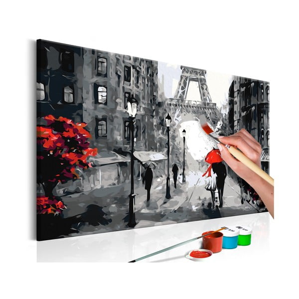 Paris Love DIY készlet, saját vászonkép festése, 60 x 40 cm - Artgeist