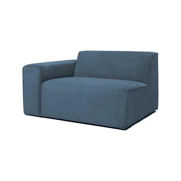 Kék kordbársony kanapé modul (bal oldali) Sting – Scandic-image-1