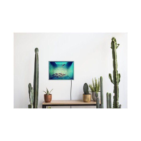 Free Fish világító fali dekoráció, 40 x 30 cm - Surdic-image-1