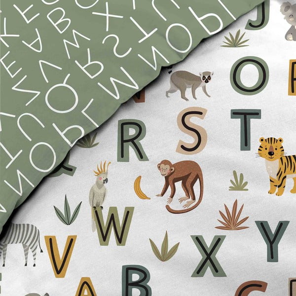 Egyszemélyes pamut gyerek ágyneműhuzat 140x200 cm Tigry – douceur d'intérieur-image-2