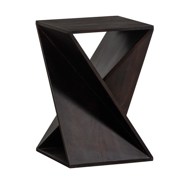 Akácfa tárolóasztal 41x41 cm Ikem – WOOOD