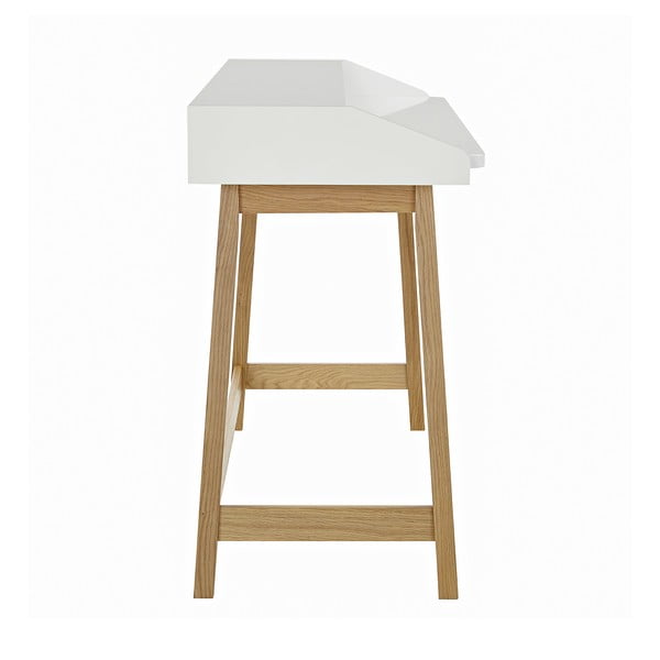 St. James íróasztal, fehér asztallappal - Woodman-image-2