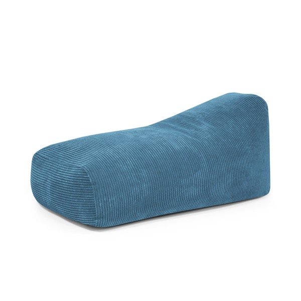 Kék kordbársony babzsákfotel Snug 130 – SLOWDOWN