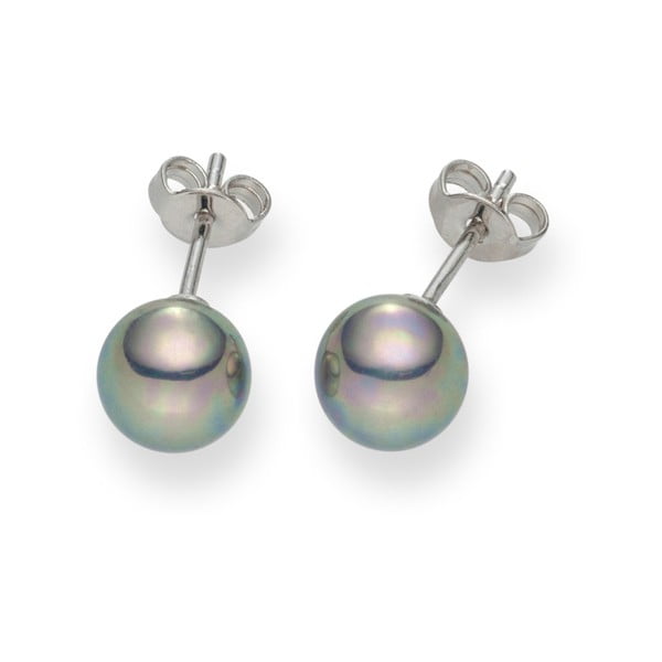 Mystic ezüstös szürke gyöngy fülbevaló - Pearls of London