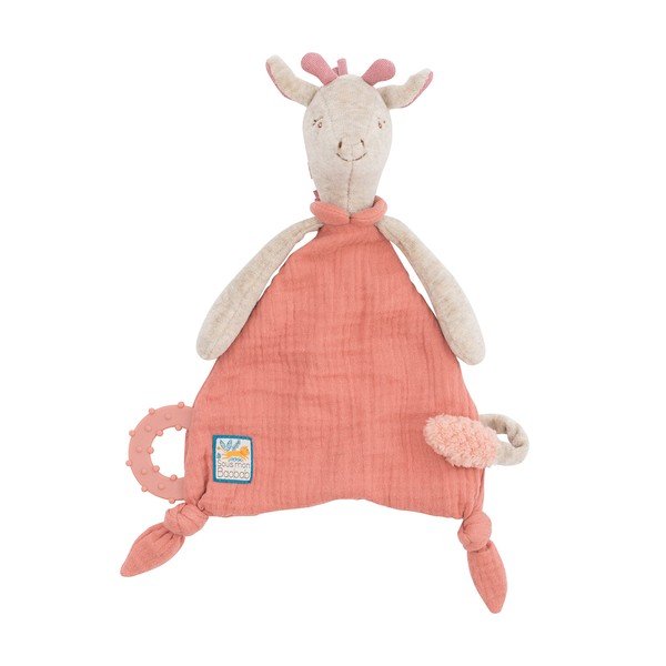Rózsaszín szundikendő Giraffe – Moulin Roty