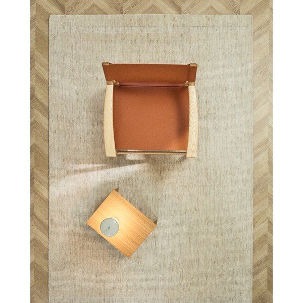 Krémszínű kézi szövésű gyapjú szőnyeg 160x230 cm Dalena – Kave Home-image-1