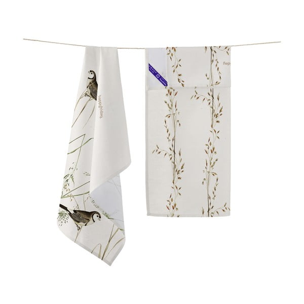 Pamut konyharuha szett 2 db-os 50x70 cm Happy birds – Happy Friday-image-3