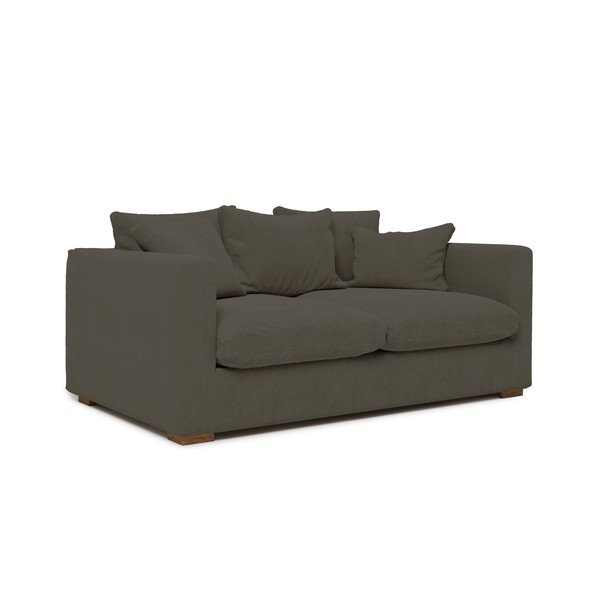 Sötétszürke kordbársony kanapé 175 cm Comfy – Scandic-image-1