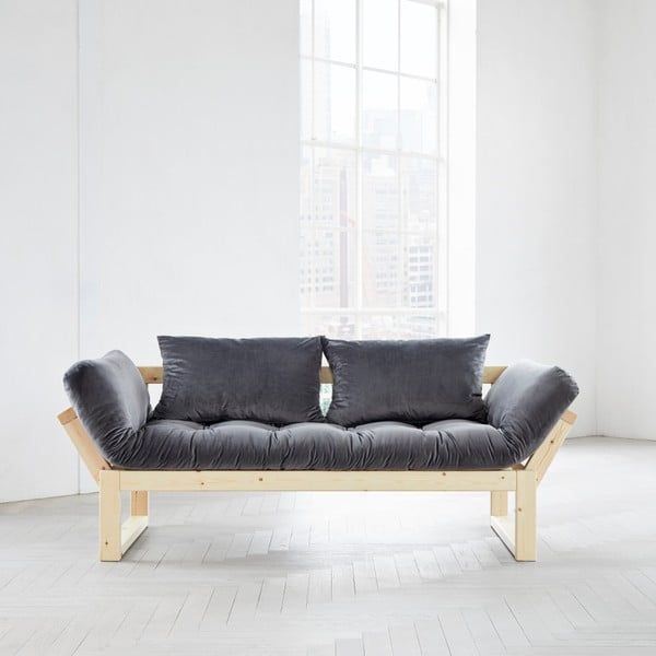 Edge Natural/Velvet Grey állítható kanapé - Karup