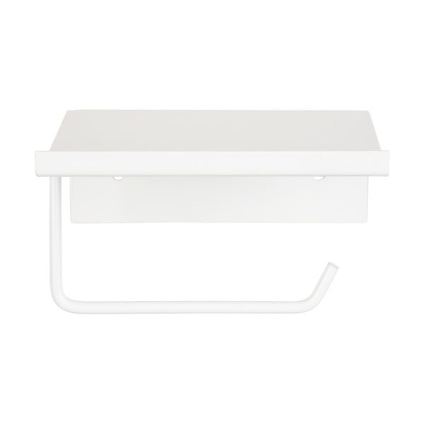 Fehér öntapadós fém WC-papír tartó polccal Desulo – Wenko-image-2