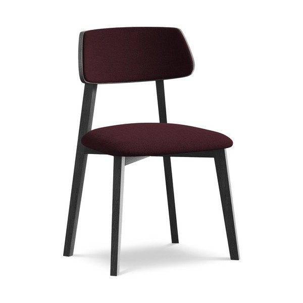 Borvörös tömörfa étkezőszék Niu – Makamii