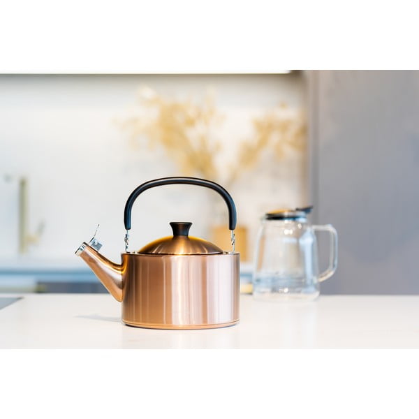 Rézszínű rozsdamentes acél vízforraló kanna 1,5 l Diamante – Vialli Design-image-4